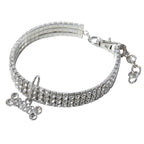 3-Row Rhinestone Pet Necklace for Small Dogs and Cats