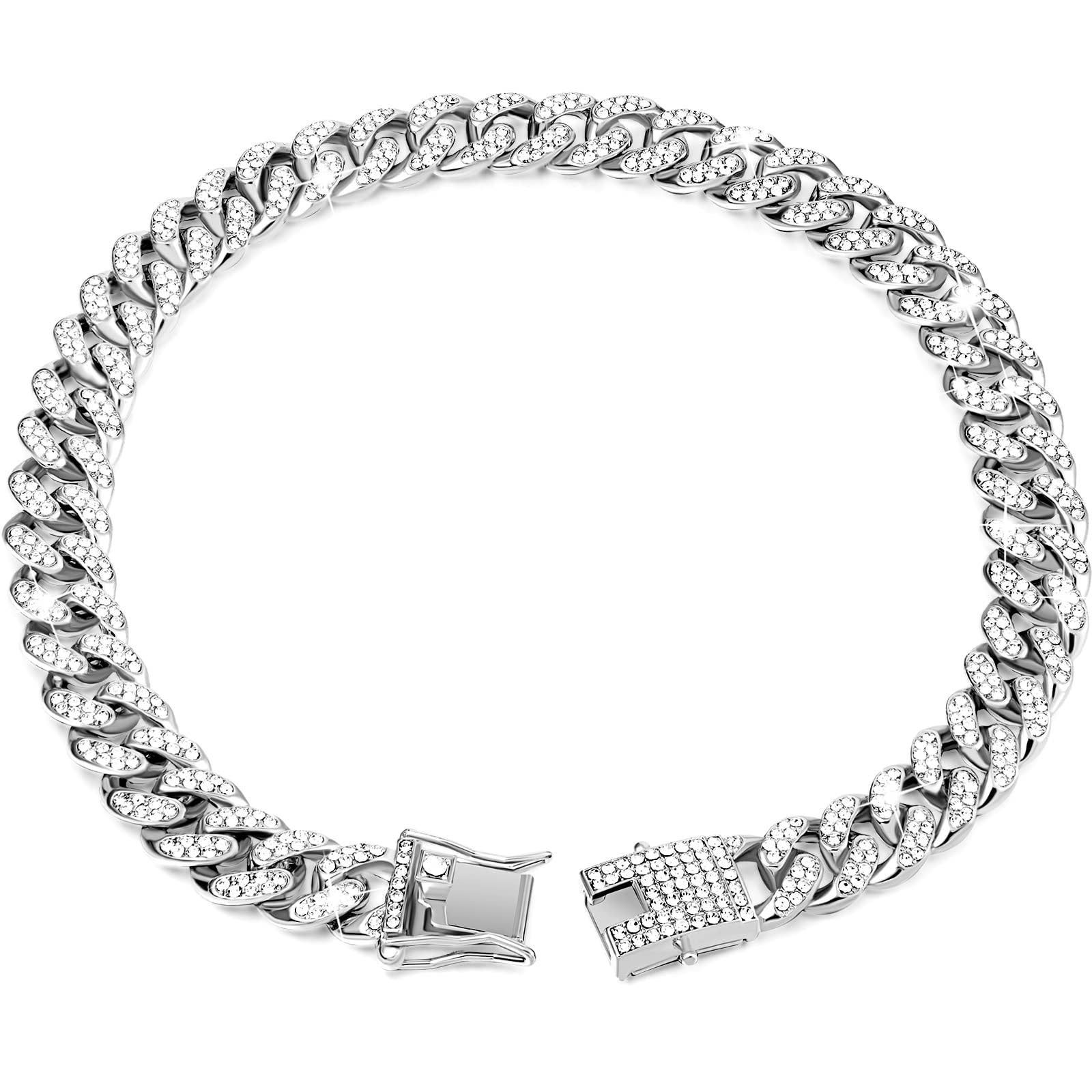 Hip Hop Dog Collar and Necklace Combo