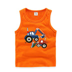 Kids' Cartoon Truck Sleeveless Tank Top