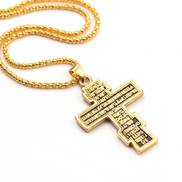 Cross Jesus Pendant Necklace - Christian Faith Jewelry