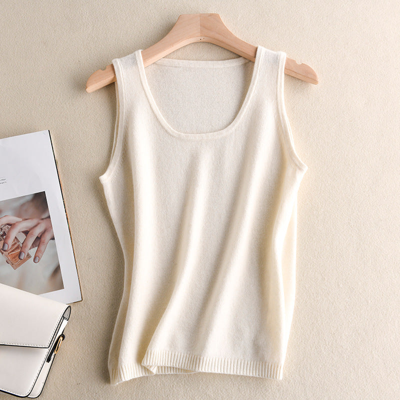 2019 Autumn Women's Fashion V-Neck Slim Tank Top