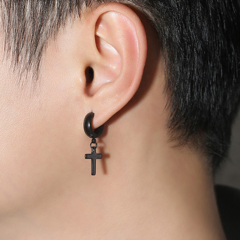 Stainless Steel Cross Earrings - Multiple Styles Available