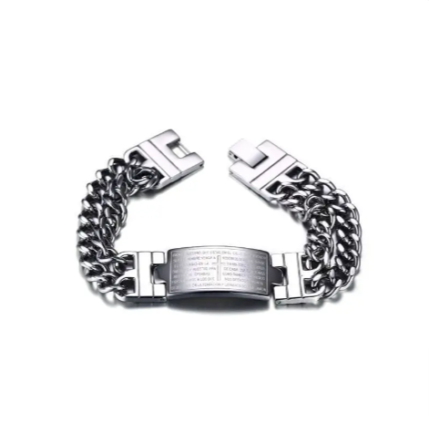 Men's Cross Scripture Bracelet | Christian Jewelry