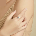 Silver Cute Dog Ring for Men and Women