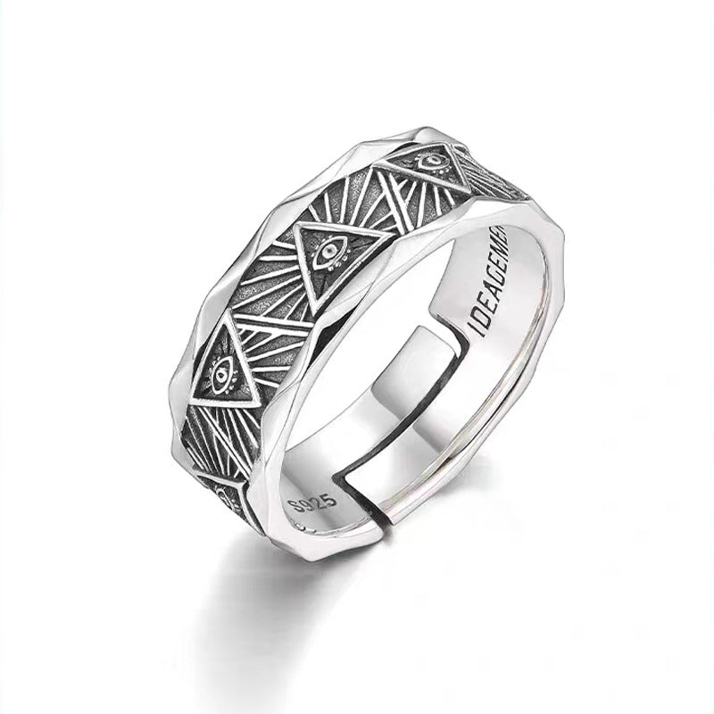 Vintage God Eye Ring for Men - Trendy Open Design | Jewelry