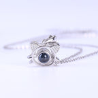 Cat Projection Pendant Necklace