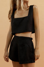 2020 Summer Women's Off-Shoulder Top and Shorts Set