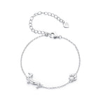 WOSTU Silver Dachshund Dog Charm Bracelet for Women