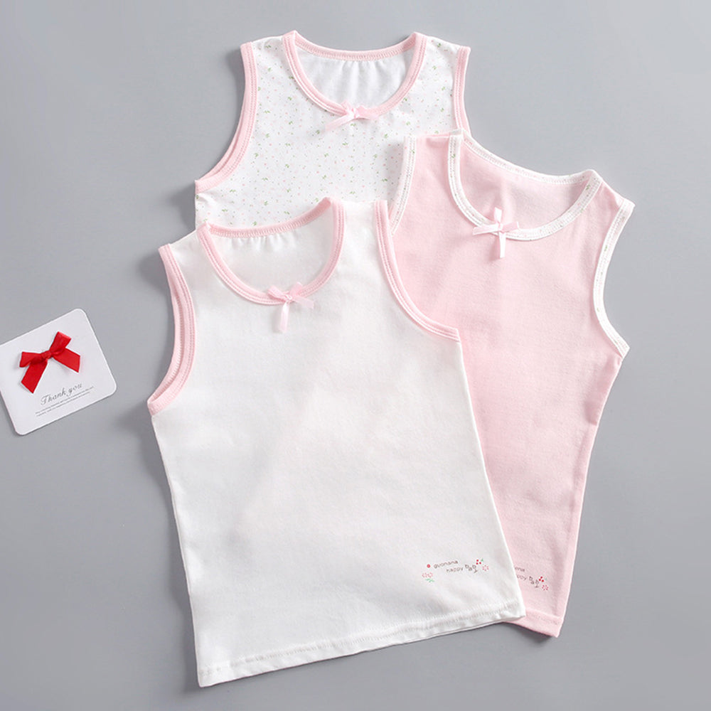 Girls' Sleeveless Cotton Camisole Tank