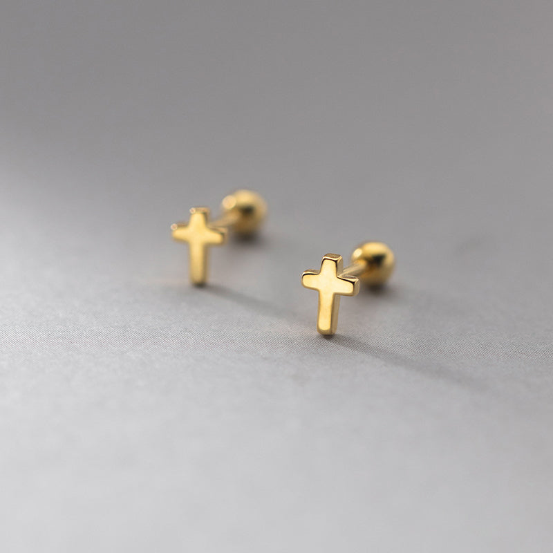 Cross Stud Earrings for Women