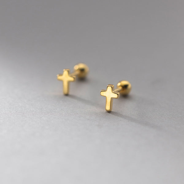 Cross Stud Earrings for Women