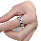 Horse Eyed Women's Full Wide Ring - Simple Style