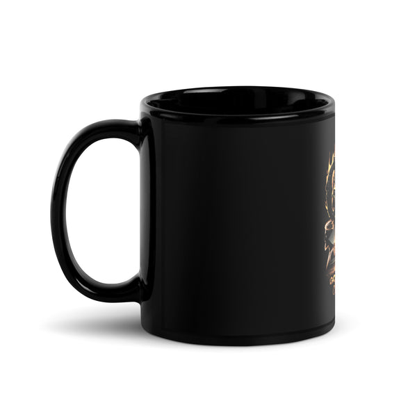 GAS Black Glossy Mug - God Always Sustains