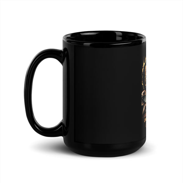 GAS Black Glossy Mug - God Always Sustains