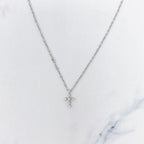 Dainty Cross Sterling Silver Necklace