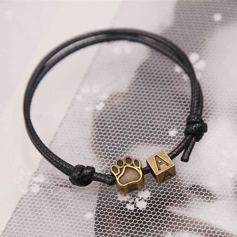 Paw Print Bracelet with Alloy Fashion Accessories