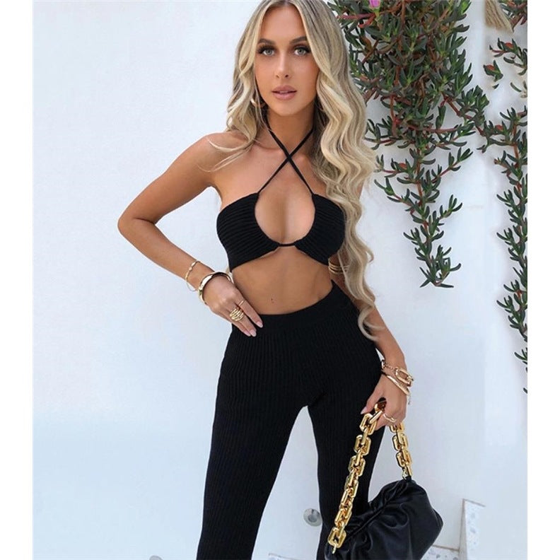 Women's Tank Top and Pants Suit Set