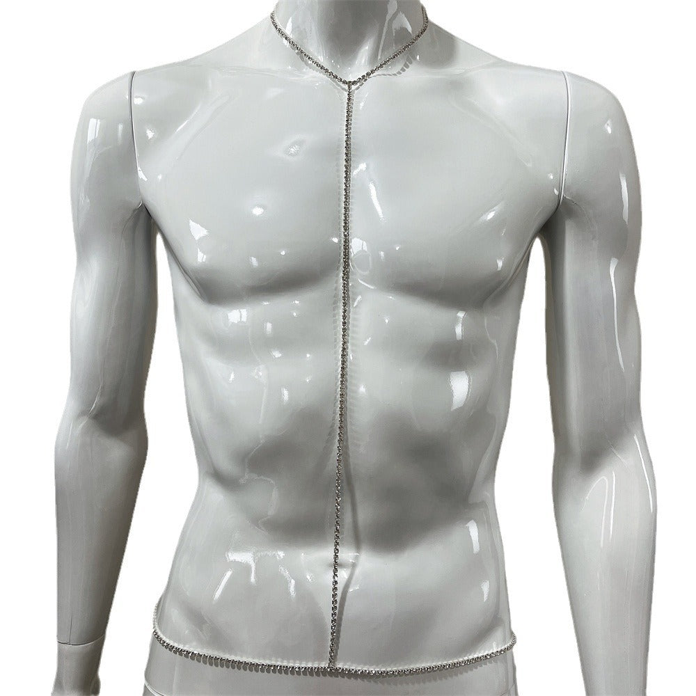 Rhinestone Body Chain Necklace