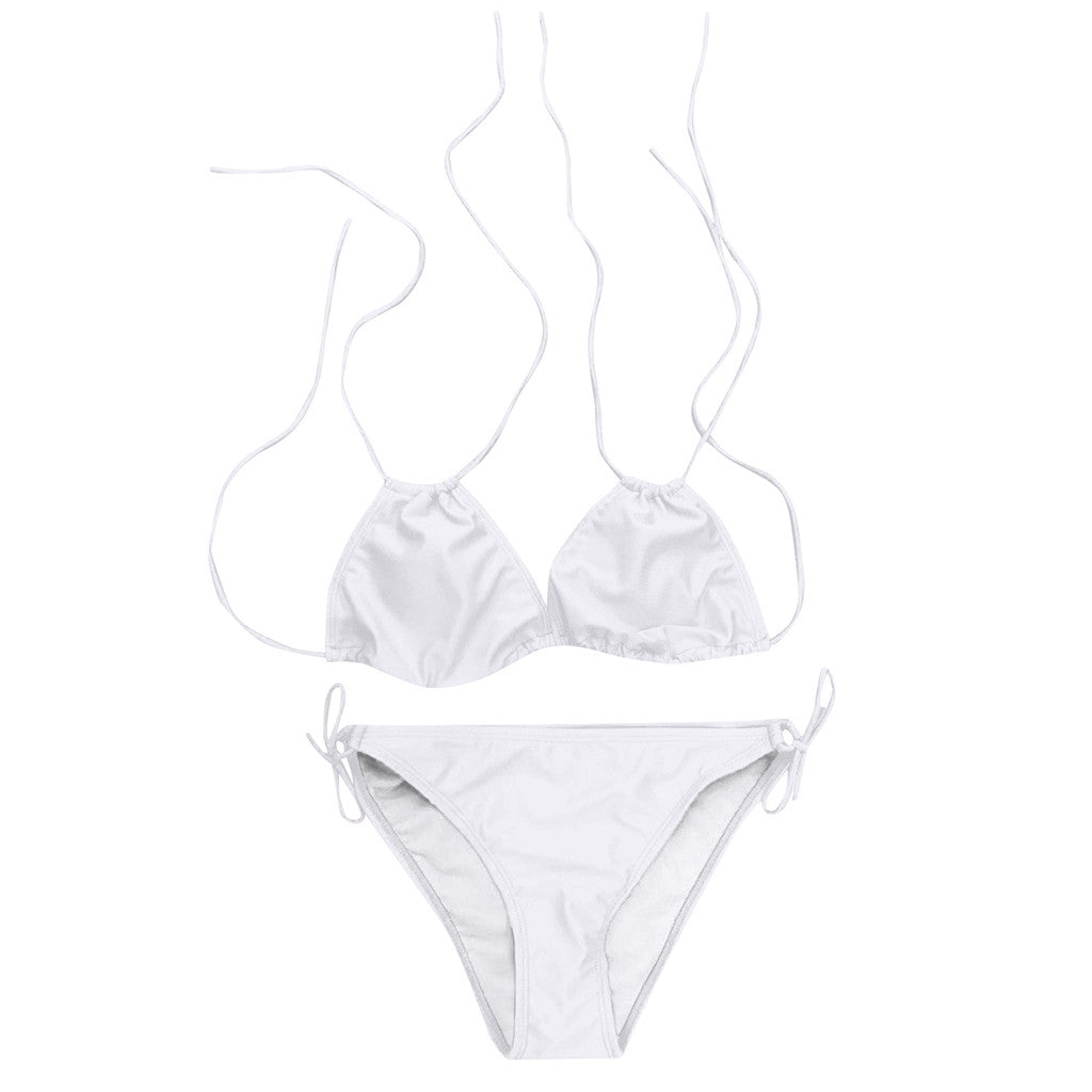 2019 Trendy Plus Size Halter Bikini Swimsuit for Women