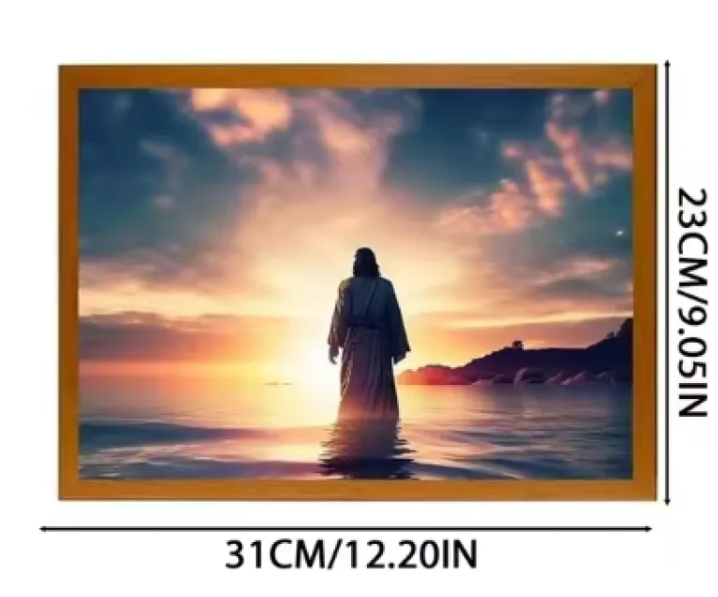 Illuminated Jesus LED Art Decor | Christian Home Decor