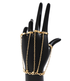 Retro Punk Metal Cross Chain Bracelet for Women