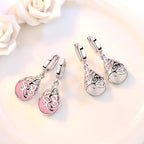 Moonlight Cat Eye Earrings in Luxury Gift Box