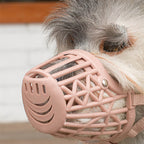 Anti-Bark Dog Muzzle - Breathable Soft Plastic Grid
