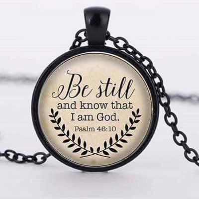 Time Gem Necklace with "I Am God" Pendant