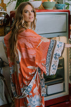 Floral Kimono Beach Cover-Up for Women