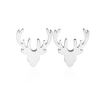 Stainless Steel Dog Paw Print Earrings for DIY Fashion