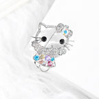 Cute Cat Brooch Fashion Accessory with Pin Coat