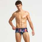 Men's Geometric Print Swim Briefs