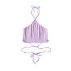 Women's Summer 2022 Crop Top with Neck Strap