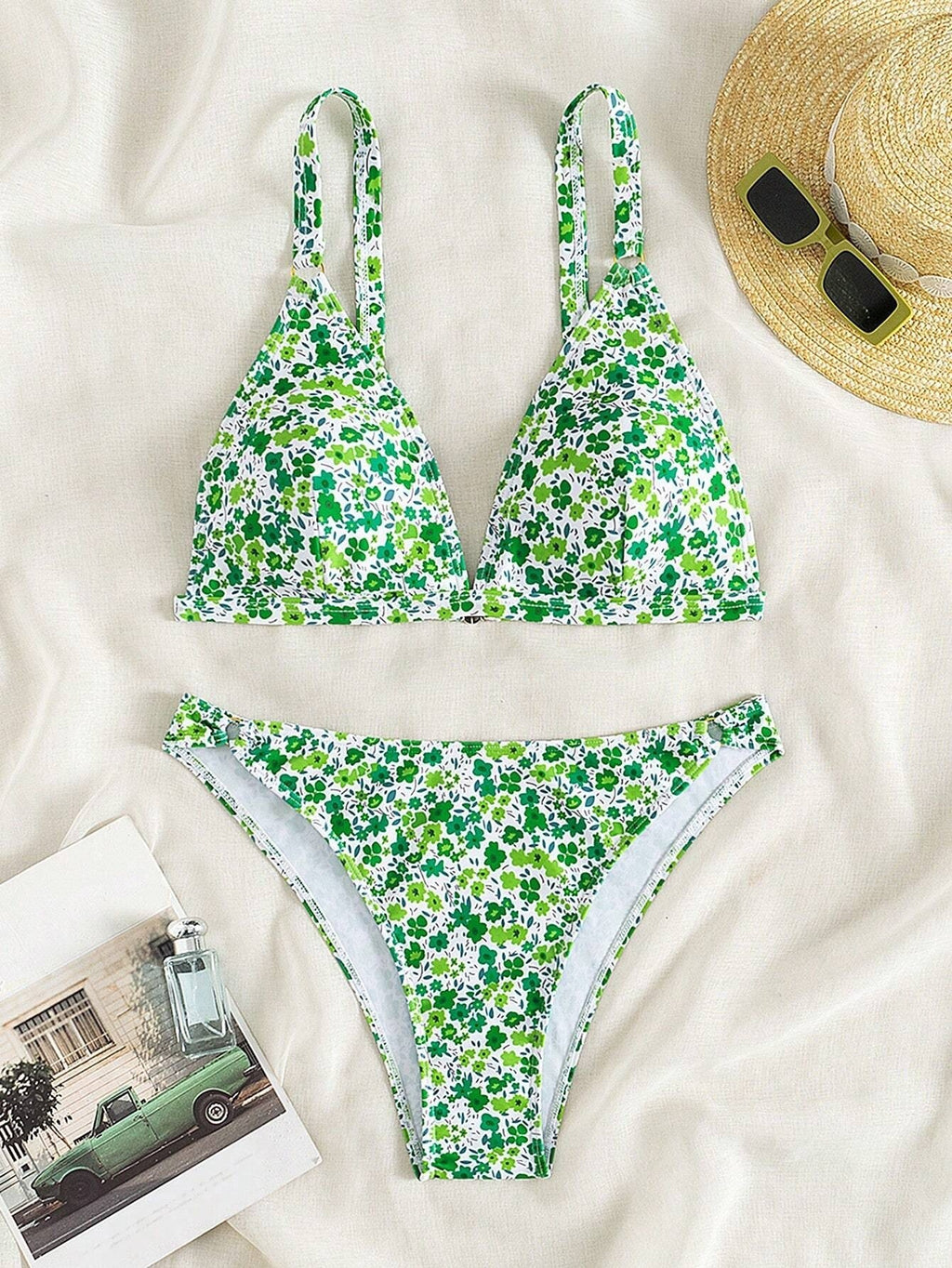 Women's 2 Piece Floral Print Swimsuit