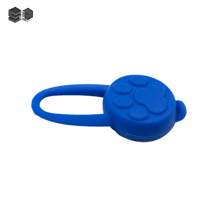Silicone LED Pet Warning Pendant - Paw Print Design