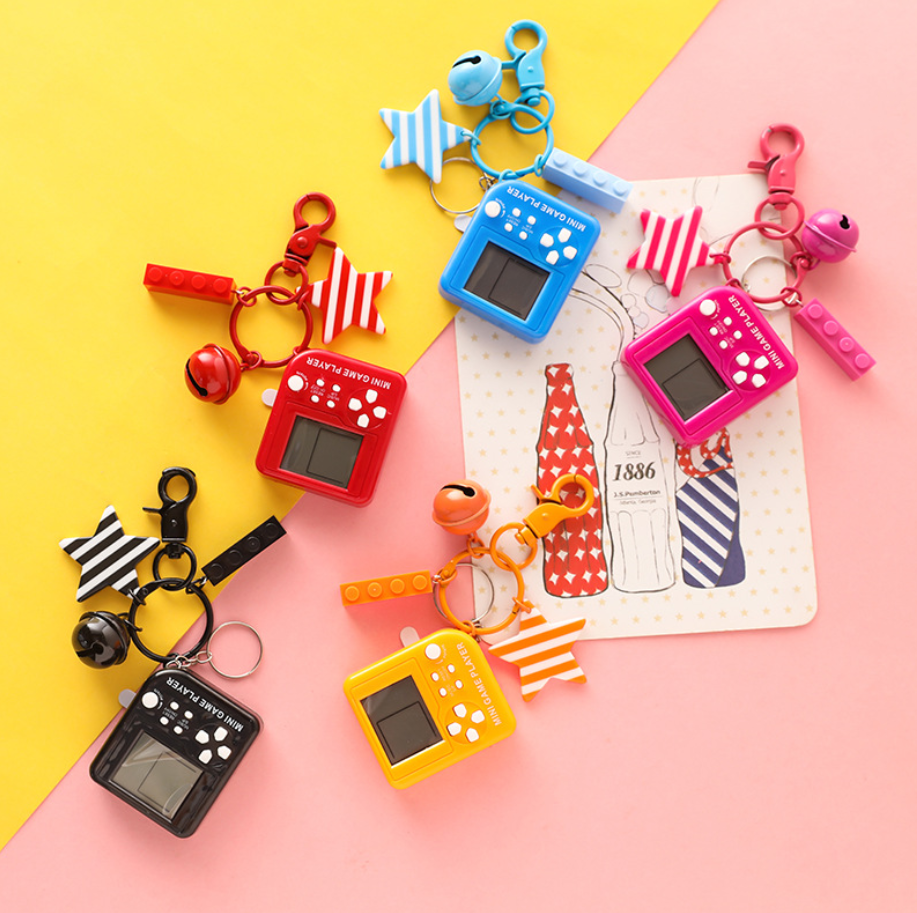 Keychain Game Console for Bags and Car Keys | Accessory
