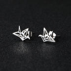 Titanium Steel Pigeon Earrings - Bird Animal Jewelry