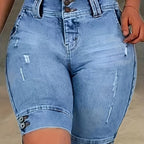 Women's Slim-Fit Denim Shorts