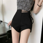 High Waist Strap Casual Shorts for Women