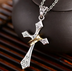 Sterling Silver Jesus Cross Pendant | Christian Jewelry