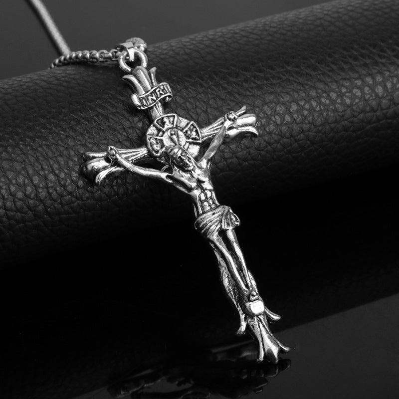 Stylish 3D Jesus Christ Cross Pendant Necklace | Christian Jewelry