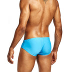 Color Block Triangle Swim Trunks - Quick Dry Swimwear