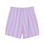 Men's Tropical Striped Swim Trunks
