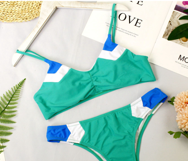 2018 Sexy Color Block Bikini Swimsuit for Women