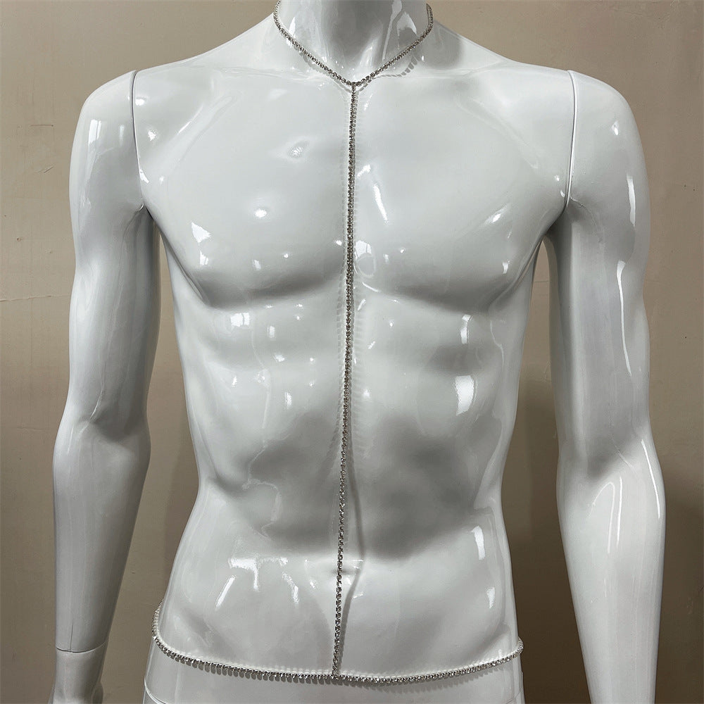 Rhinestone Body Chain Necklace