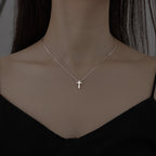 Gold & Silver Christian Cross Necklace | Christian Jewelry