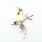 Fashionable Cute Flower and Bird Brooch in Alloy
