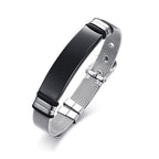 Black Titanium Steel Bracelet with Christian Verses | Christian Jewelry