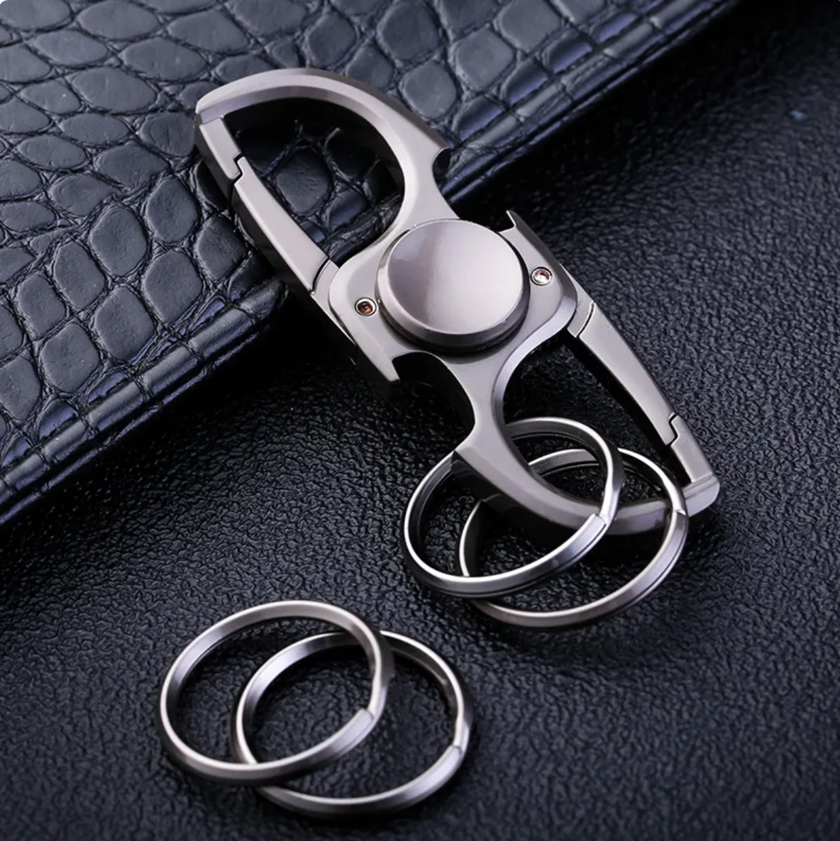 Stainless Steel Gyro Keychain | Accessory