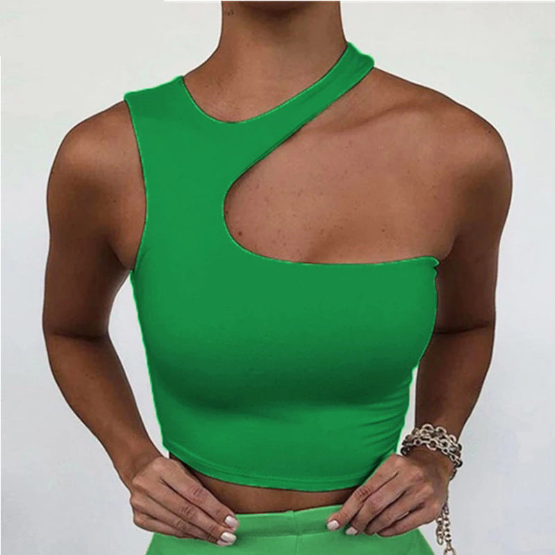 2023 Summer Women's Sexy Asymmetrical Sports Tank Top